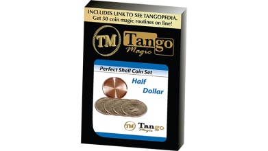 Perfect Shell Coin Set Half Dollar (Shell and 4 Coins D0201) by Tango Magic - Trick