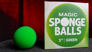 Magic Sponge Balls 4PK GREEN 3" by Murphy's Magic