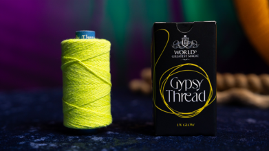 WGM UV GLOW GYPSY THREAD YELLOW REFILL SPOOL by Murphy's Magic  - Trick